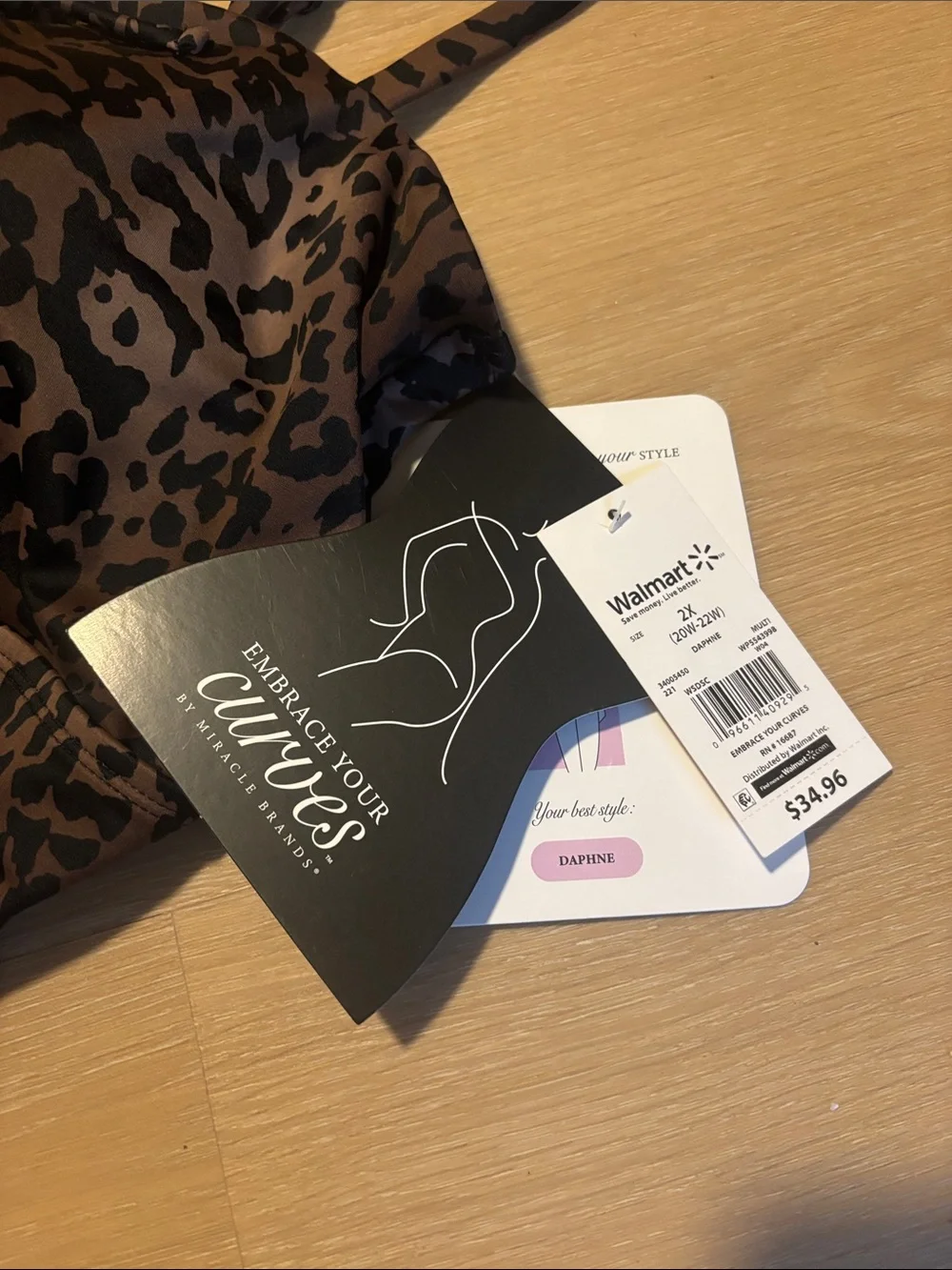 NWT Embrace Your Curves by Miracle Brands Daphne One Piece Swimsuit size 2X